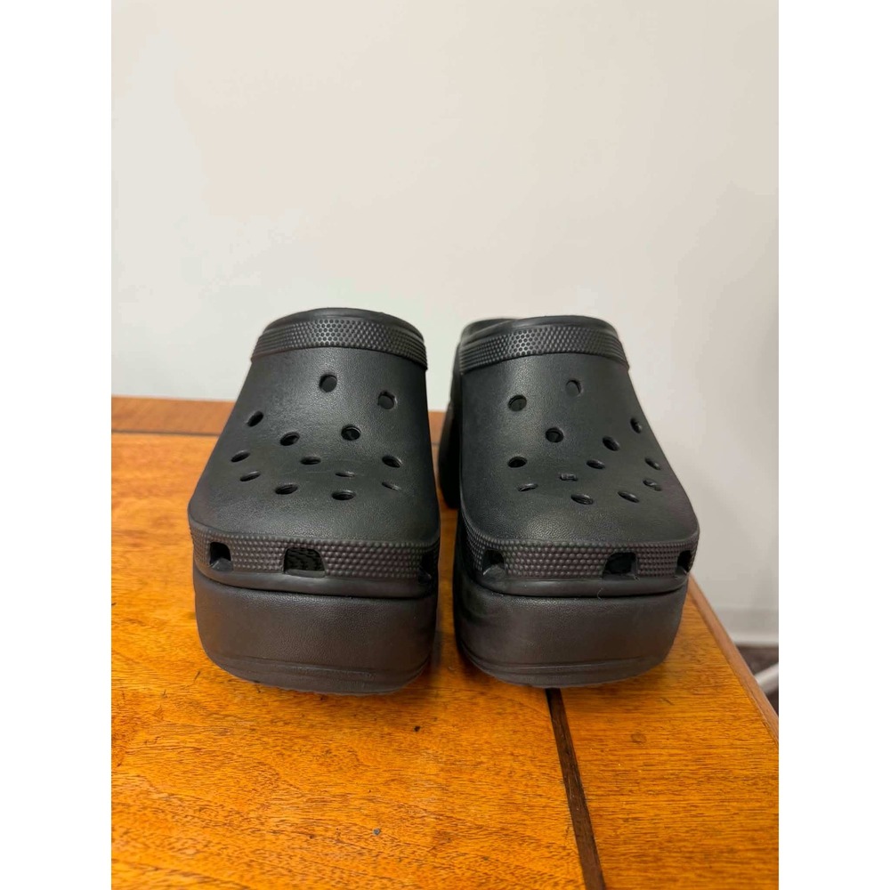 Crocs Siren Clog Black Platform Block Heel Mules Womens Size 8 208545-001 - Picture 3 of 9